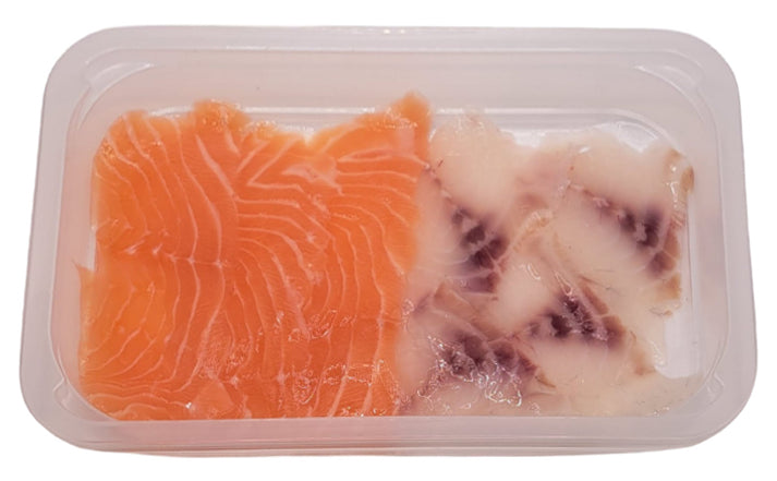 SALMONE BRANZINO CARPACCIO