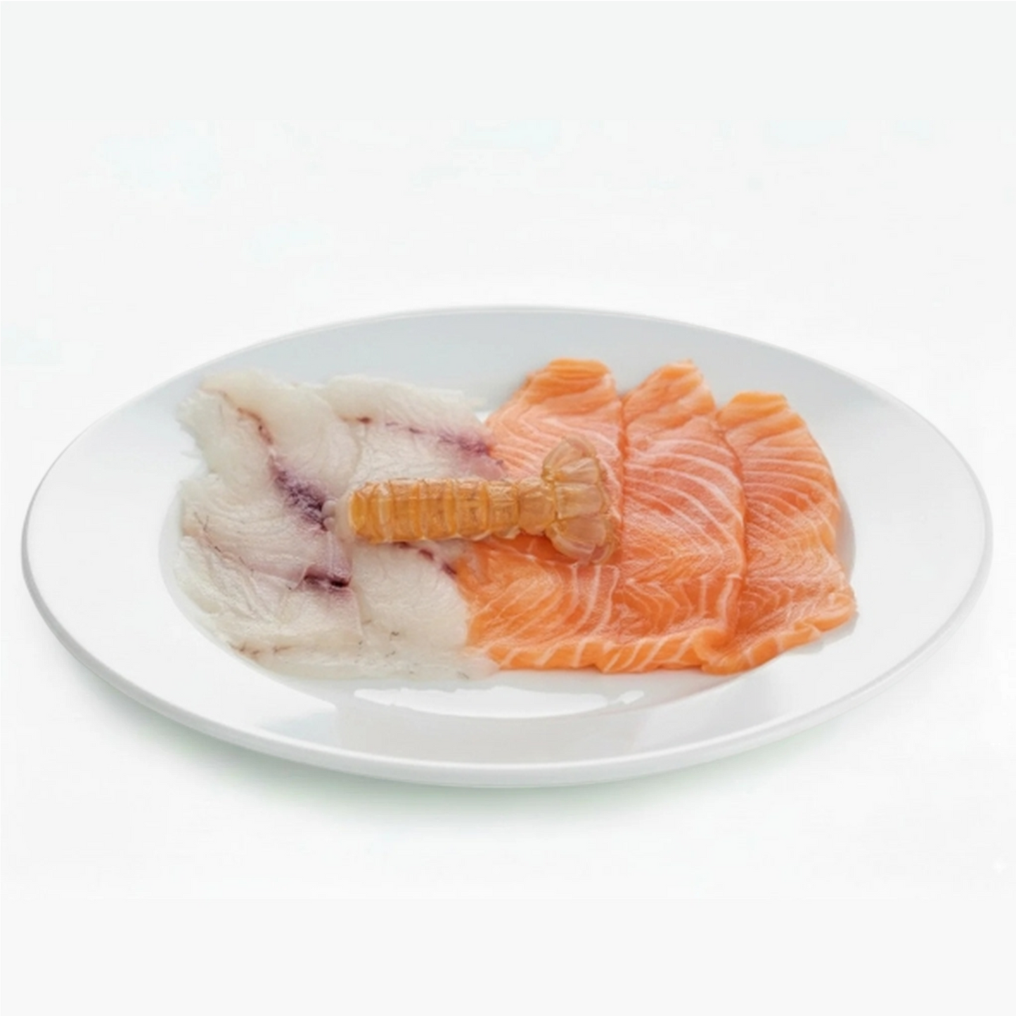 SALMONE BRANZINO SCAMPI CARPACCIO