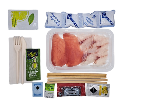 TONNO BRANZINO CARPACCIO ASTUCCIO