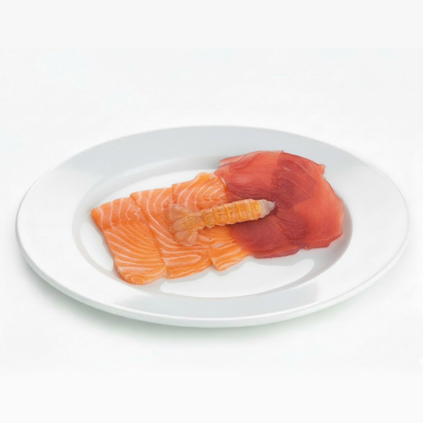 TONNO SALMONE SCAMPI CARPACCIO
